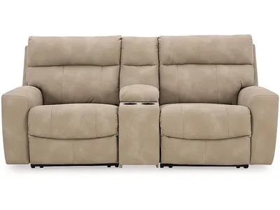 Next-Gen DuraPella 3-Piece Power Reclining Sectional Loveseat with Console