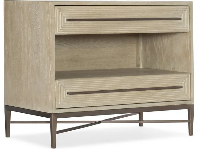 Cascade Two-Drawer Nightstand