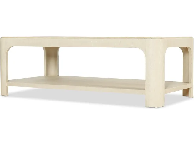 Archives Raffia Rectangle Cocktail Table - Alternative View