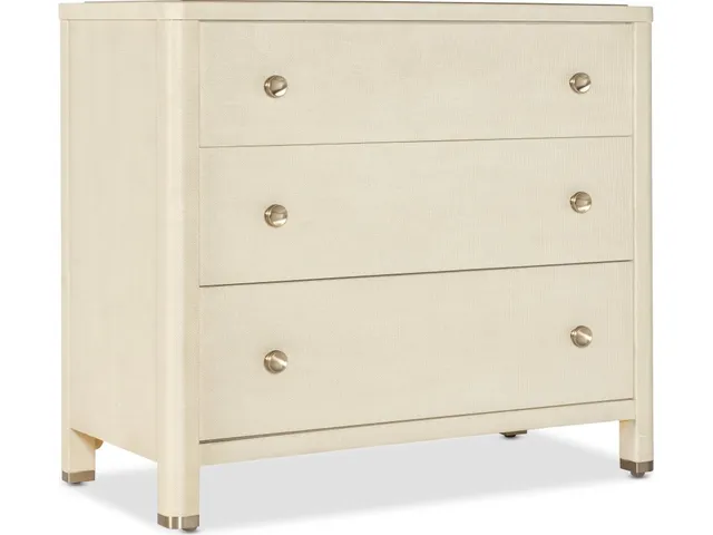Archives Raffia Three-Drawer Chest