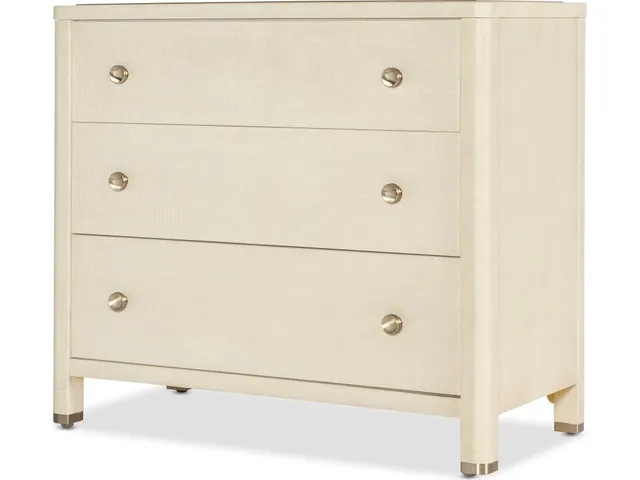Archives Raffia Three-Drawer Chest - Alternative View