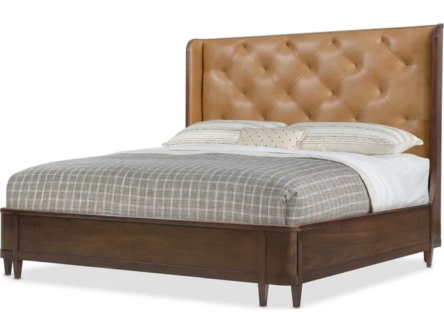 Archives Queen Leather Bed - Alternative View