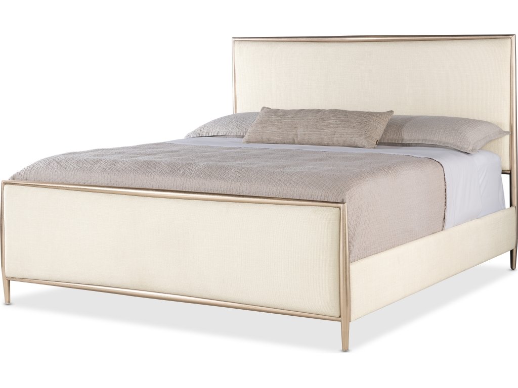Westwood King Upholstered Metal Bed - image 1