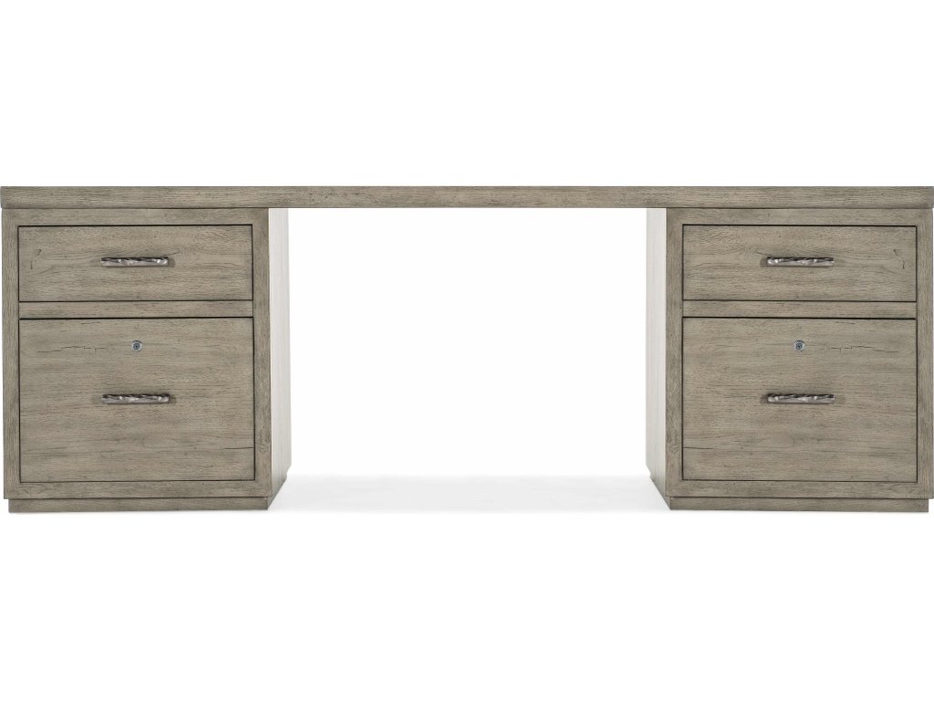 Linville Falls Desk - 84in Top-2 Small Files - image 2