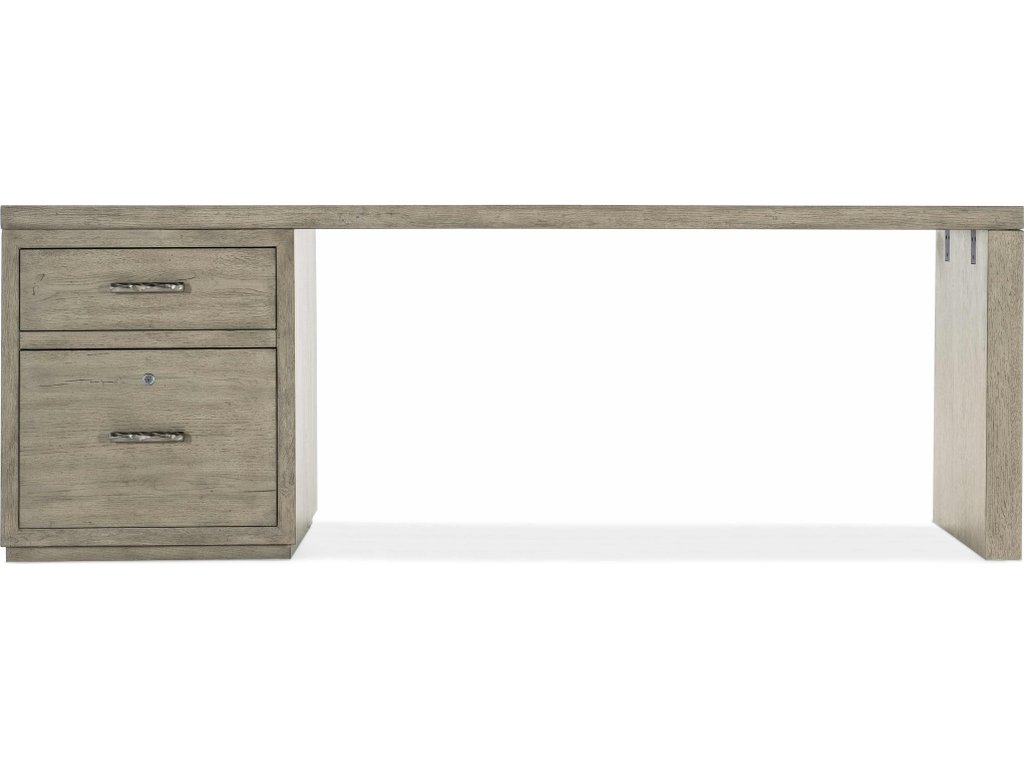 Linville Falls Desk - 84in Top-Small File and Leg - image 2