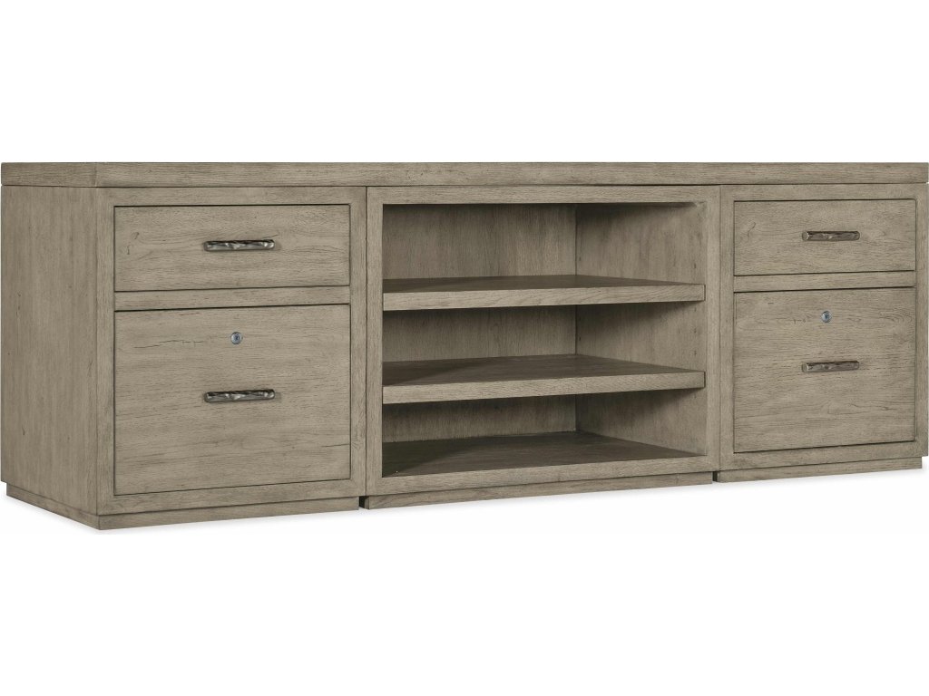 Linville Falls Credenza - 84in Top-2 Small Files and Open - main image