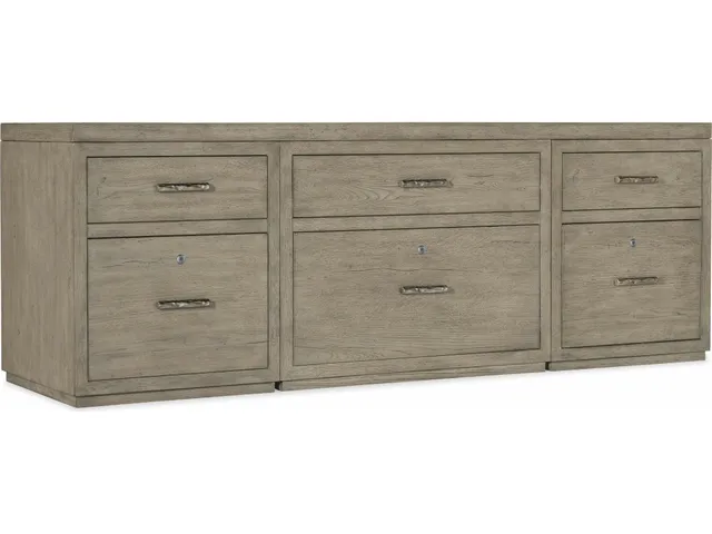 Linville Falls Credenza - 84in Top-2 Small Files and Lateral File