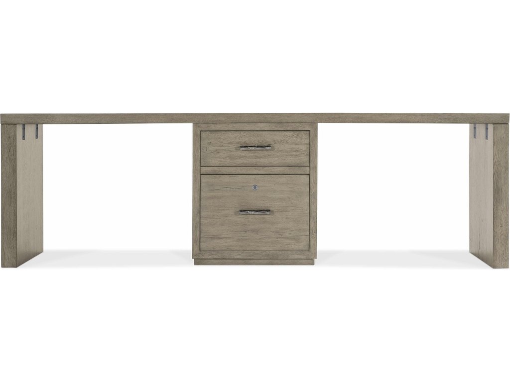 Linville Falls Desk - 96in Top-Small File and 2 Legs - image 2