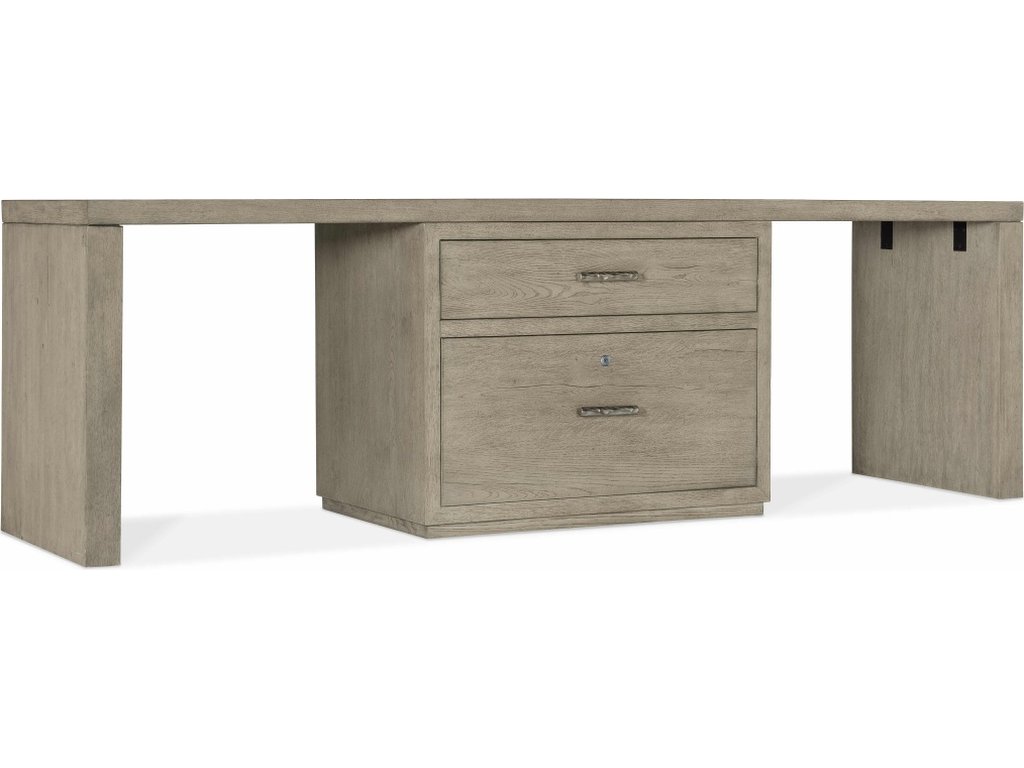 Linville Falls Desk - 96in Top-Lateral File and 2 Legs - main image