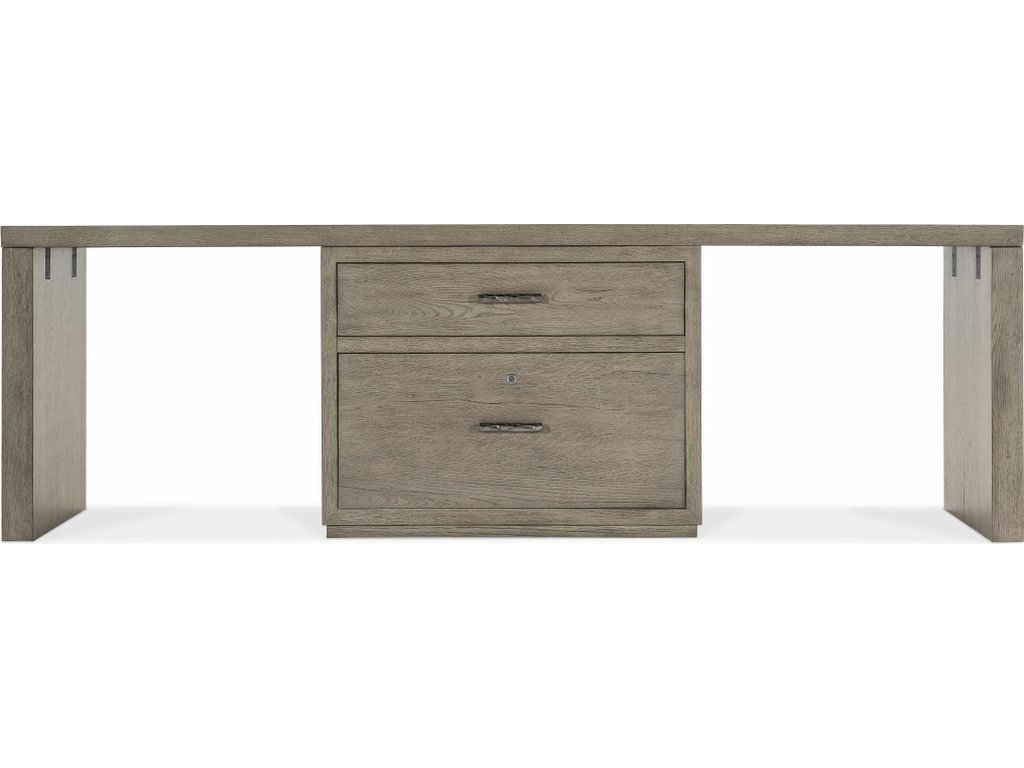 Linville Falls Desk - 96in Top-Lateral File and 2 Legs - image 2