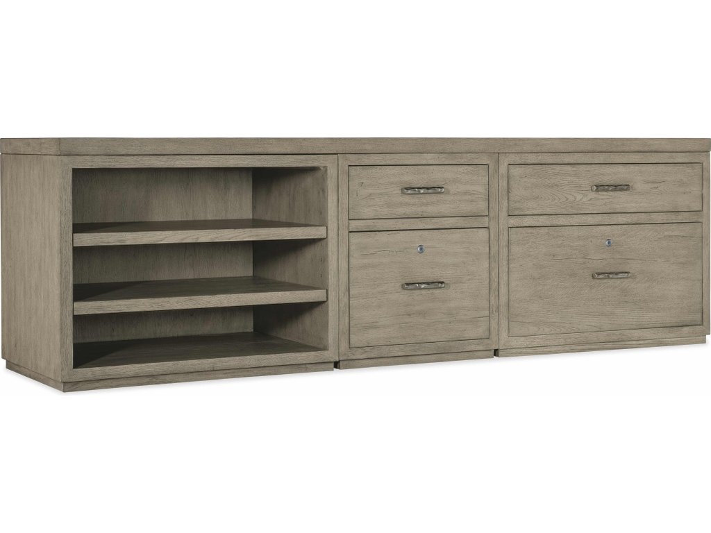 Linville Falls Credenza - 96in Top-Small File-Lateral File and Open - main image