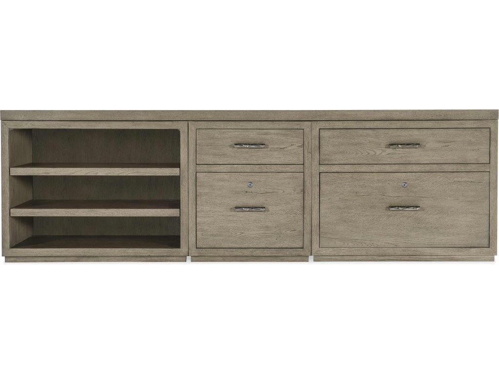 Linville Falls Credenza - 96in Top-Small File-Lateral File and Open - image 2