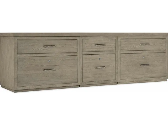 Linville Falls Credenza - 96in Top-Small File and 2 Lateral Files