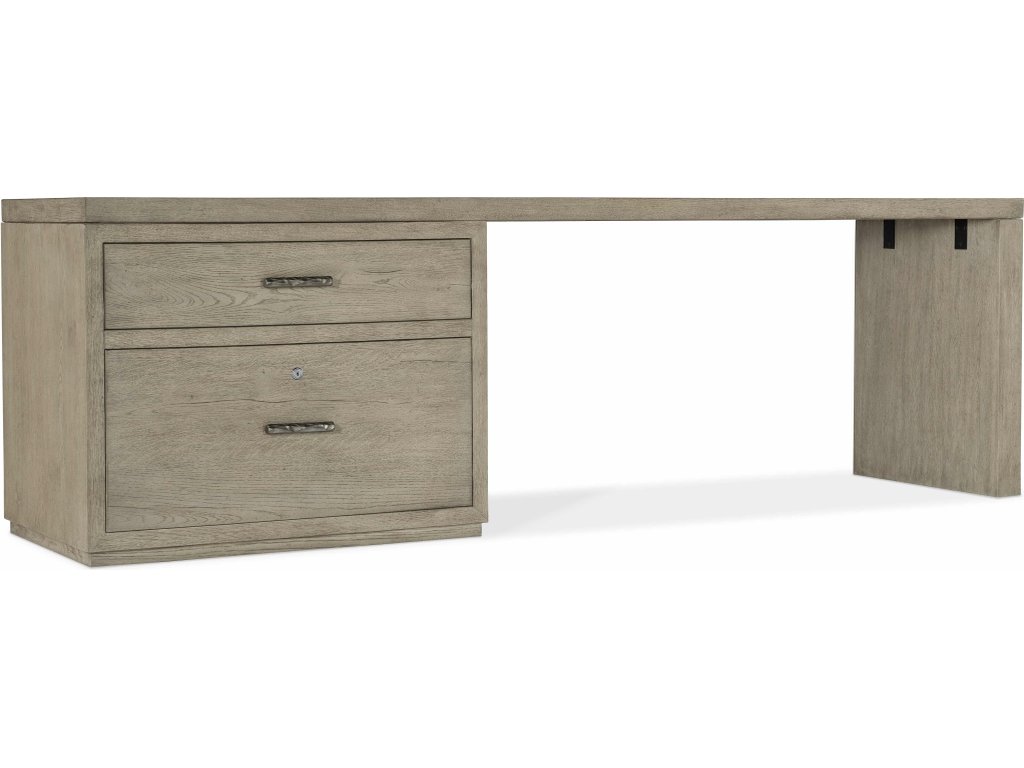 Linville Falls Desk - 96in Top-Large File and 1 Leg - main image