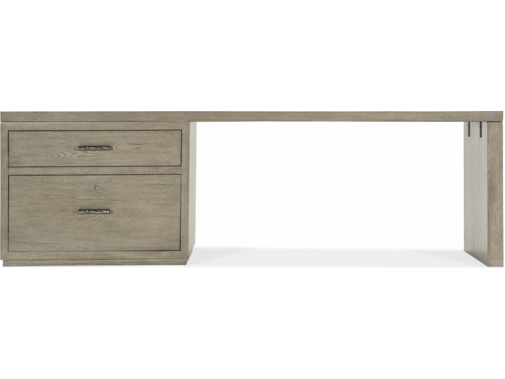 Linville Falls Desk - 96in Top-Large File and 1 Leg - image 2