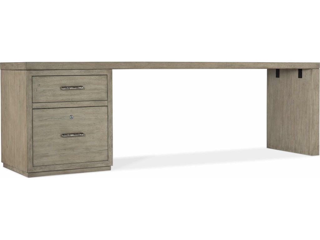 Linville Falls Desk - 96in Top-Small File and 1 Leg - main image