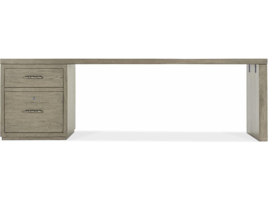 Linville Falls Desk - 96in Top-Small File and 1 Leg - image 2