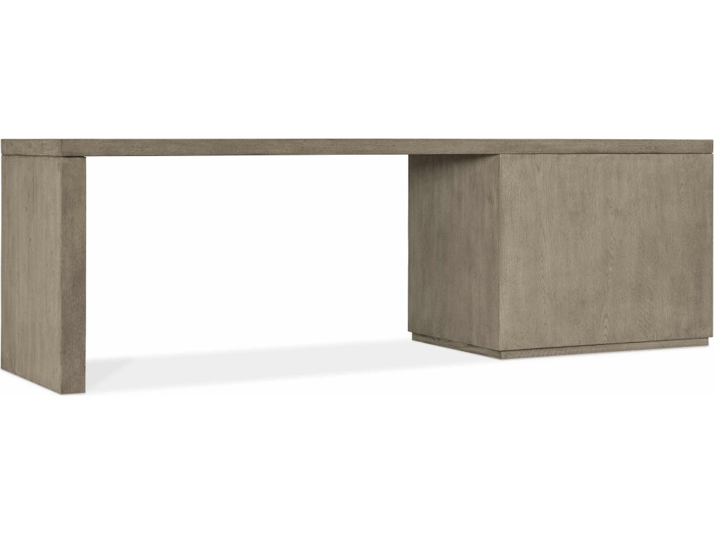 Linville Falls Desk - 96in Top-Open Desk Cabinet and 1 Leg - image 1