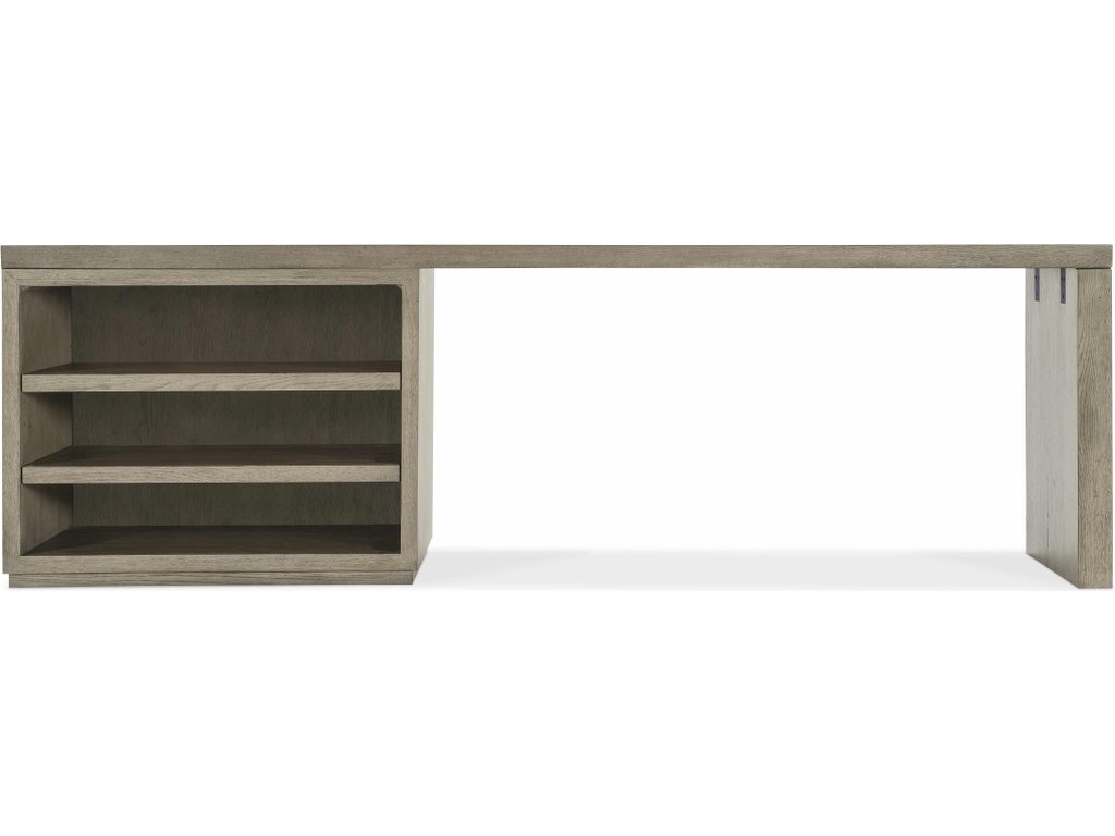 Linville Falls Desk - 96in Top-Open Desk Cabinet and 1 Leg - image 2