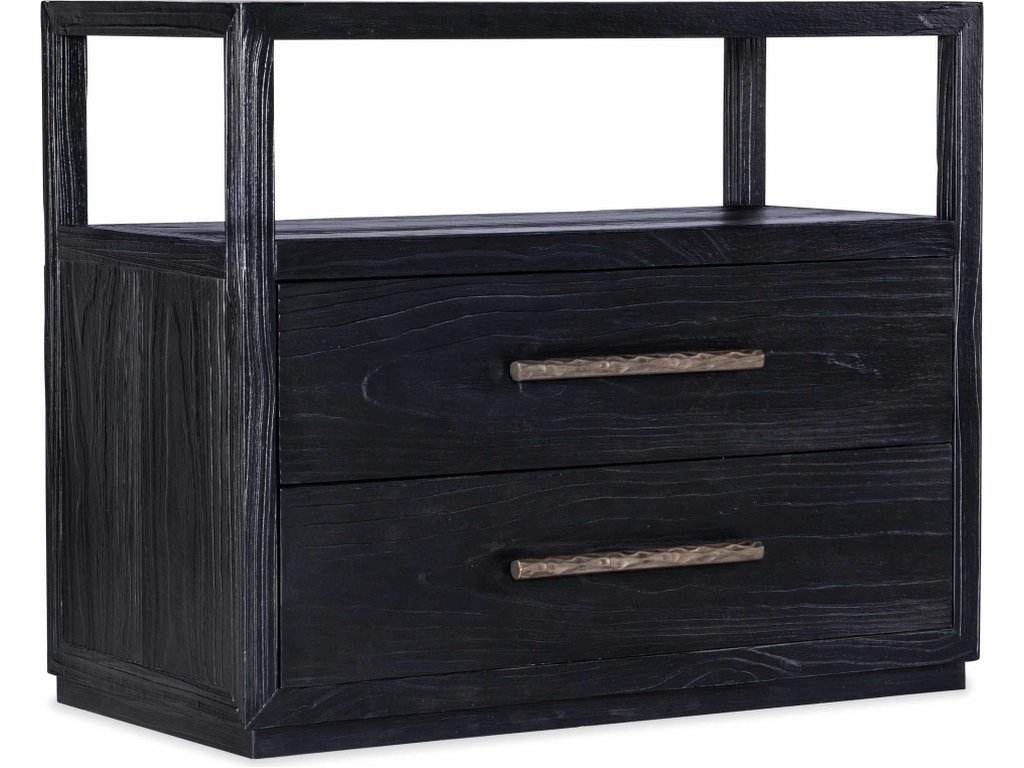 Linville Falls Shou Sugi Ban Two Drawer Nightstand - main image