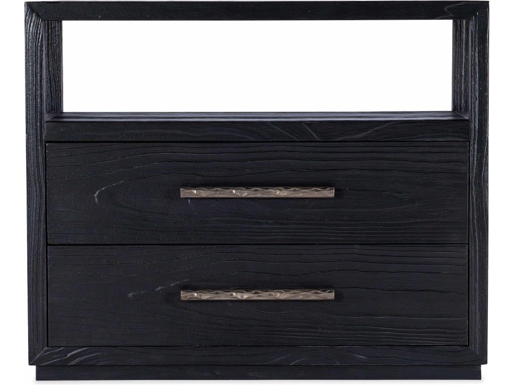 Linville Falls Shou Sugi Ban Two Drawer Nightstand - image 1