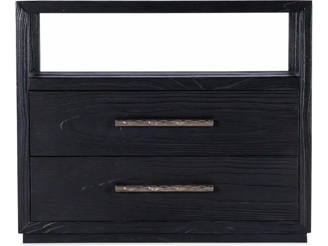 Linville Falls Shou Sugi Ban Two Drawer Nightstand