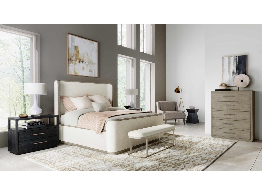 Linville Falls Boones Cal King Upholstered Shelter Bed - image 2