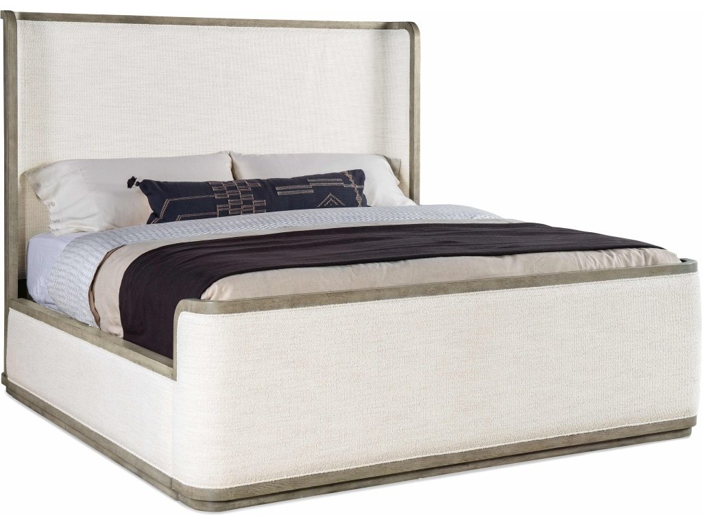 Linville Falls Boones Cal King Upholstered Shelter Bed - main image