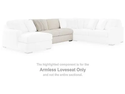 Chessington Armless Loveseat - Alternative View