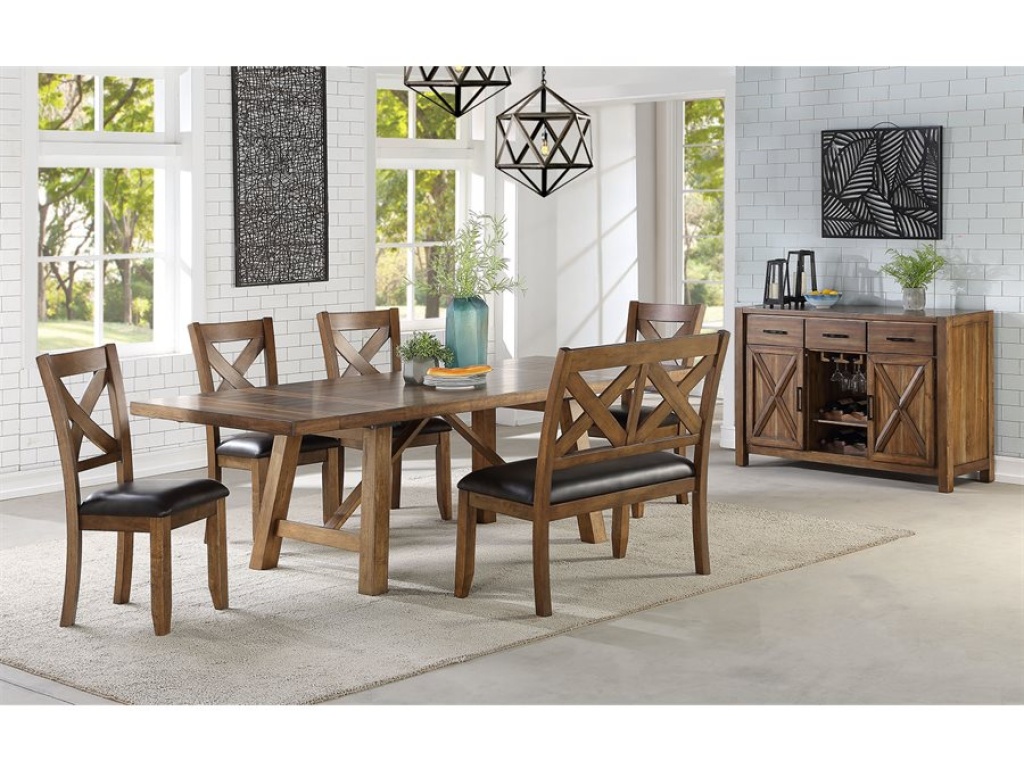 Dining Bench - Brown - image 5