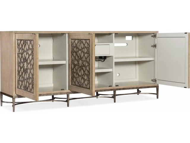Melange Suzani Three Door Entertainment Console