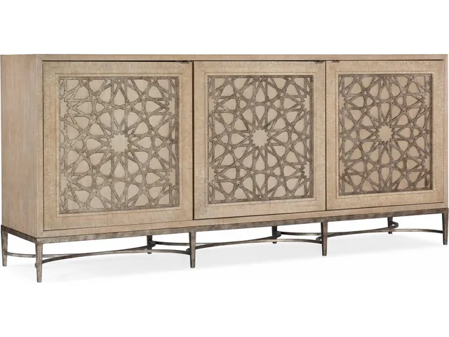 Melange Suzani Three Door Entertainment Console