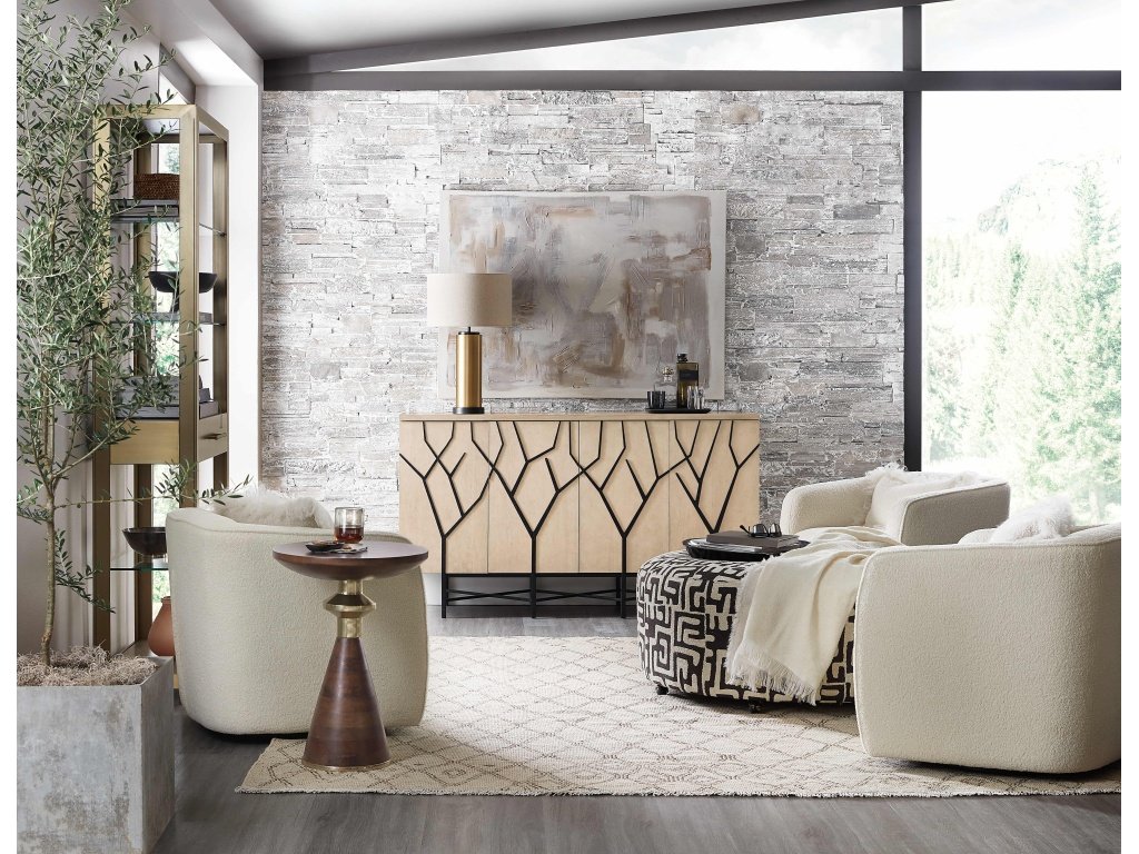 Melange Branched Four Door Entertainment Credenza - image 4