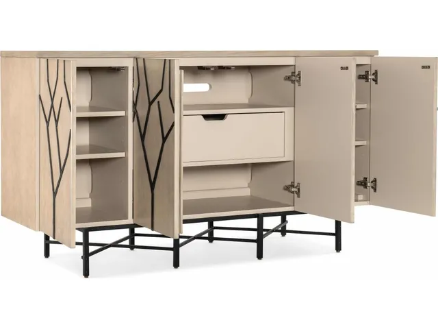 Melange Branched Four Door Entertainment Credenza