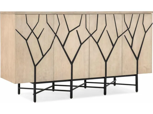 Melange Branched Four Door Entertainment Credenza