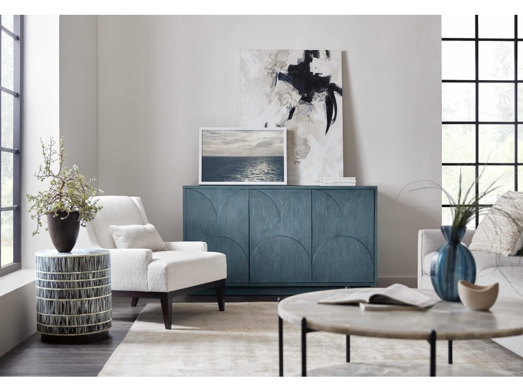 Melange Round Valley Three Door Entertainment Credenza - image 4