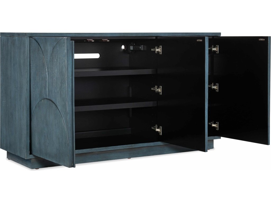 Melange Round Valley Three Door Entertainment Credenza - image 1