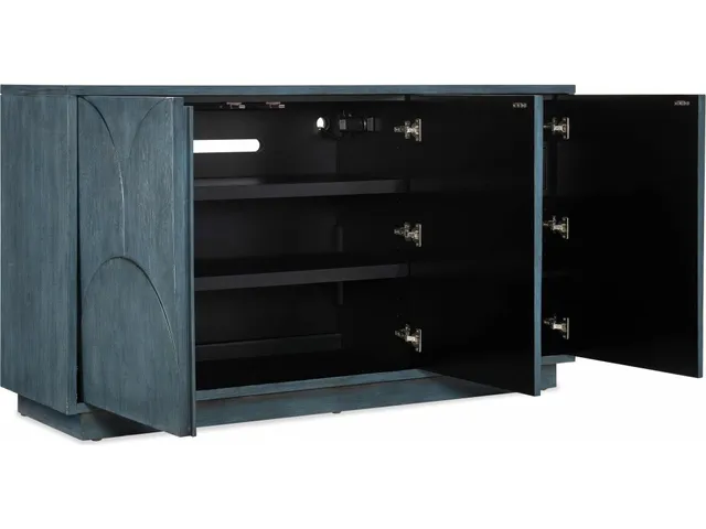 Melange Round Valley Three Door Entertainment Credenza