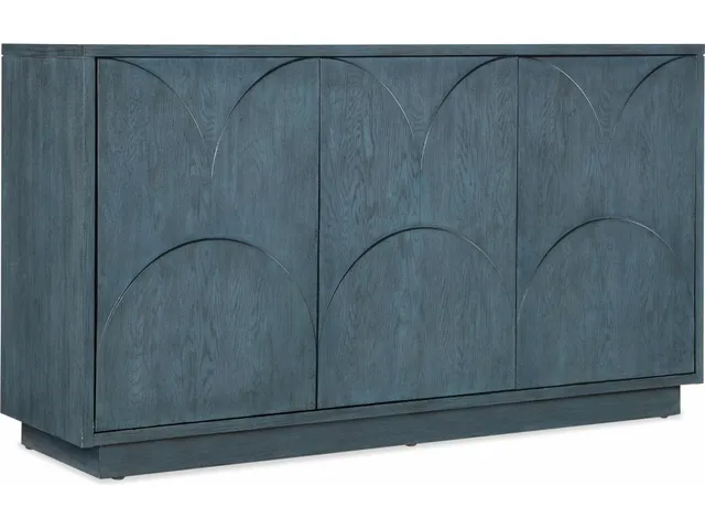 Melange Round Valley Three Door Entertainment Credenza