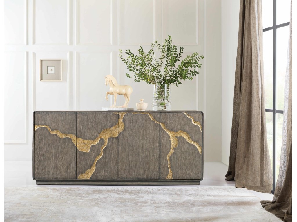 Melange Fissured Entertainment Credenza - image 5