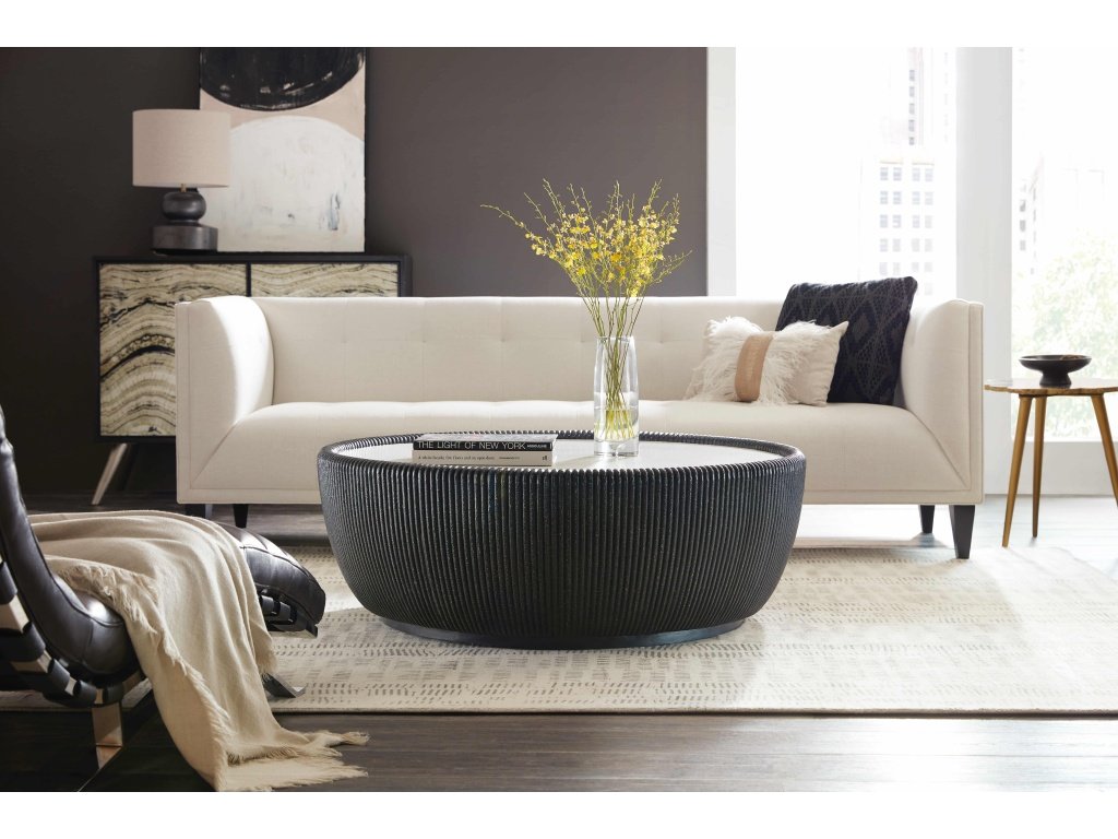 Melange Baleen Round Cocktail Table - image 2