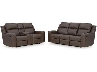 Lavenhorne Reclining Sofa and Loveseat - Alternative View