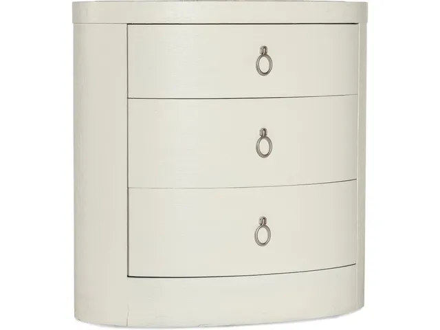 Serenity Wavecrest Oval Nightstand