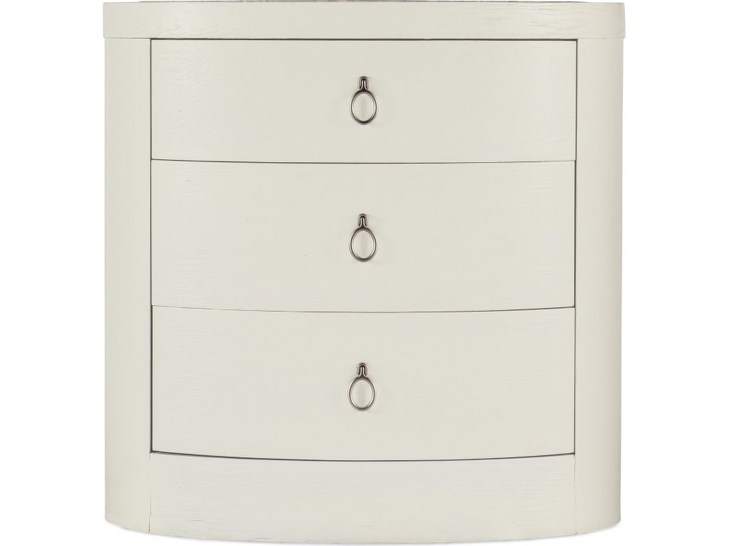 Serenity Wavecrest Oval Nightstand - image 1