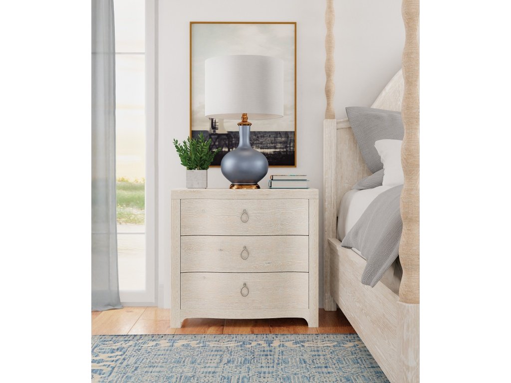 Serenity Antigua Three Drawer Nightstand - image 3
