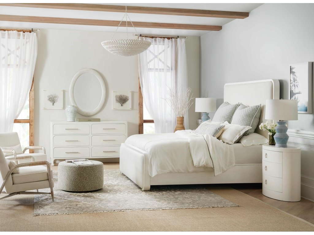 Serenity Ashore Queen Upholstered Panel Bed - image 3