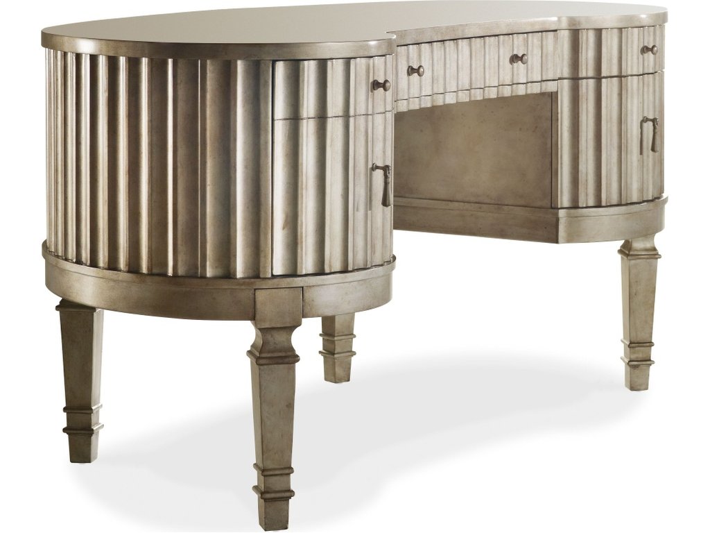 Melange Fluted Kidney Desk - main image