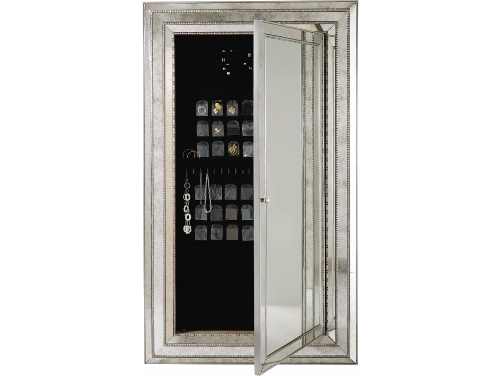 Melange Glamour Floor Mirror w/Jewelry Armoire Storage - image 1