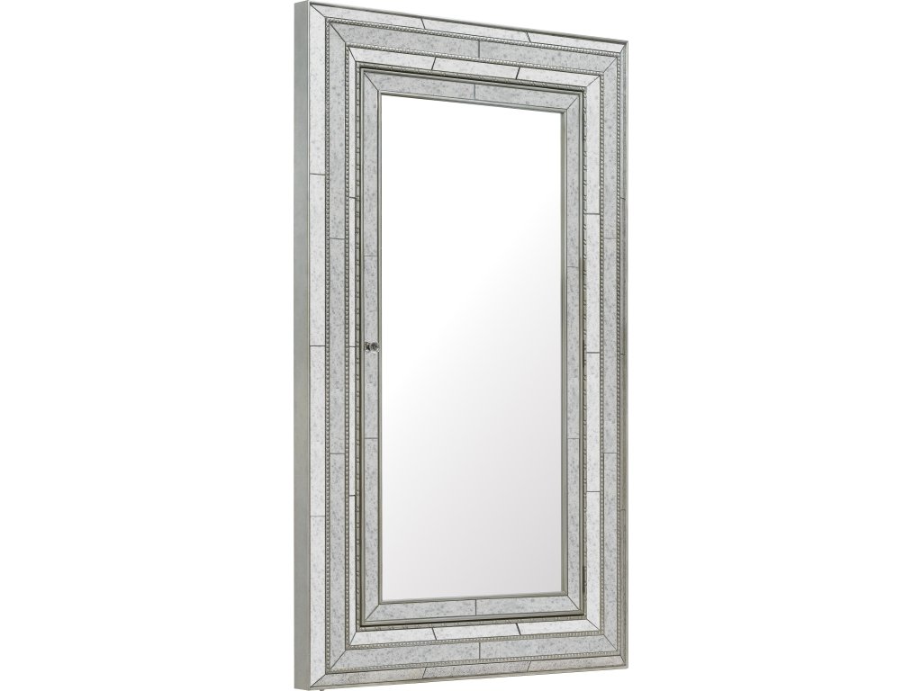 Melange Glamour Floor Mirror w/Jewelry Armoire Storage - main image