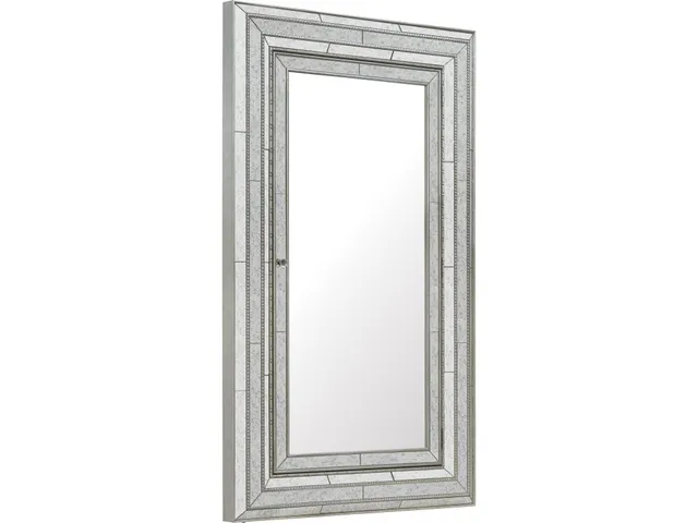 Melange Glamour Floor Mirror w/Jewelry Armoire Storage
